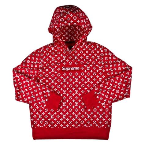 supreme louis vuitton pull rouge|supreme x louis vuitton diamond.